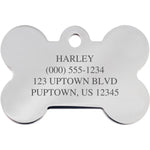 Load image into Gallery viewer, Harley-Davidson Chrome Stones Diva Pet ID Tag - Large Bone
