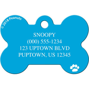 Snoopy House Pet ID Tag - Large Bone
