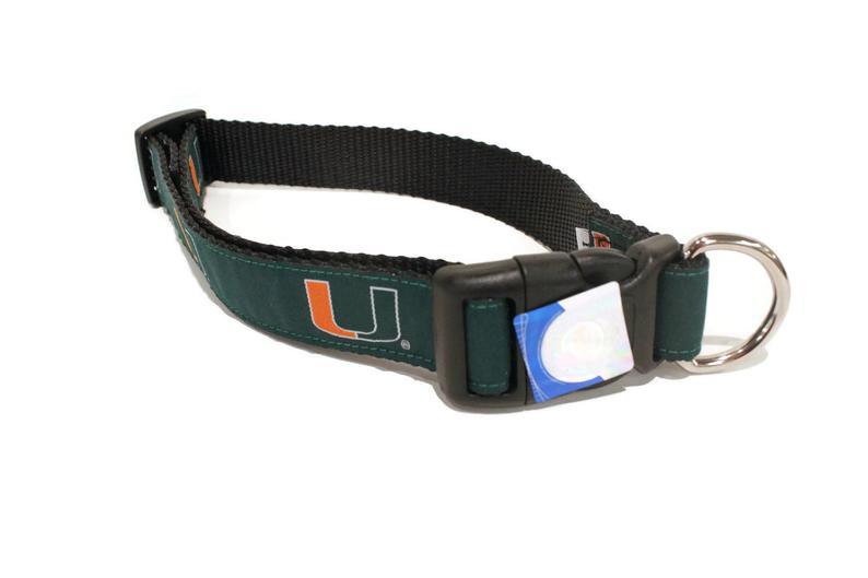NCAA Dog Collar University of Miami Hurricanes - Uptown Pups