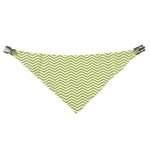Load image into Gallery viewer, Uptown Pups Reversible Bandana - Lime Green Chevron - Uptown Pups
