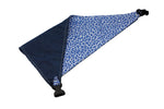 Load image into Gallery viewer, Blue Leopard Print Reversible Dog Bandana

