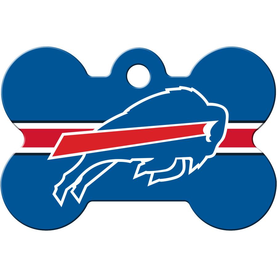 Buffalo Bills NFL Pet ID Tag - Large Bone