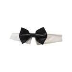 Load image into Gallery viewer, Black Satin Dog Bow Tie
