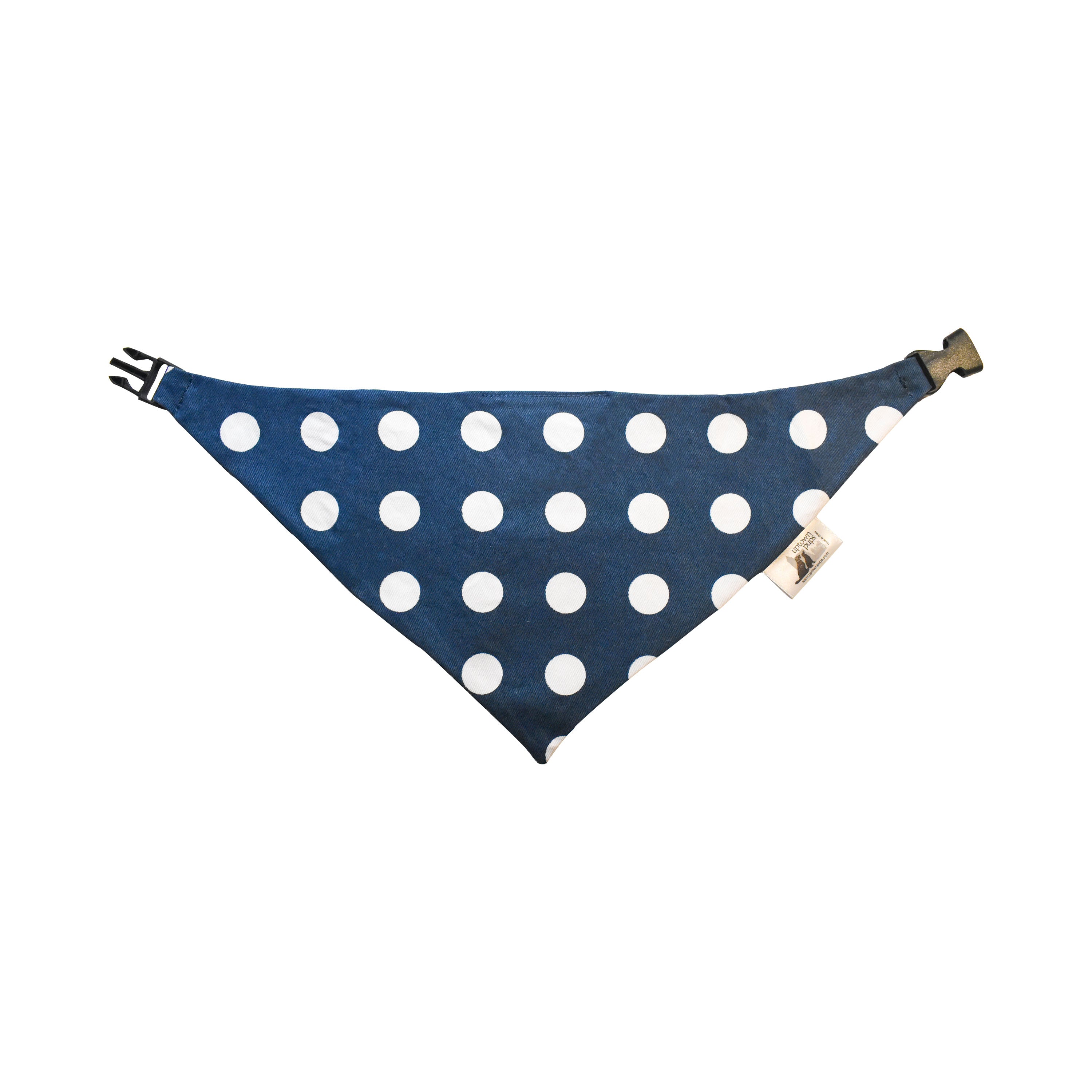 Navy Anchors Reversible Dog Bandana