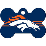 Load image into Gallery viewer, Denver Broncos NFL Pet ID Tag - Large Bone
