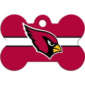 Arizona Cardinals NFL Pet ID Tag - Large Bone