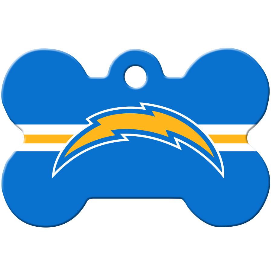 San Diego Chargers NFL Pet ID Tag - Large Bone