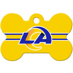 Load image into Gallery viewer, LA Rams NFL Pet ID Tag - Large Bone
