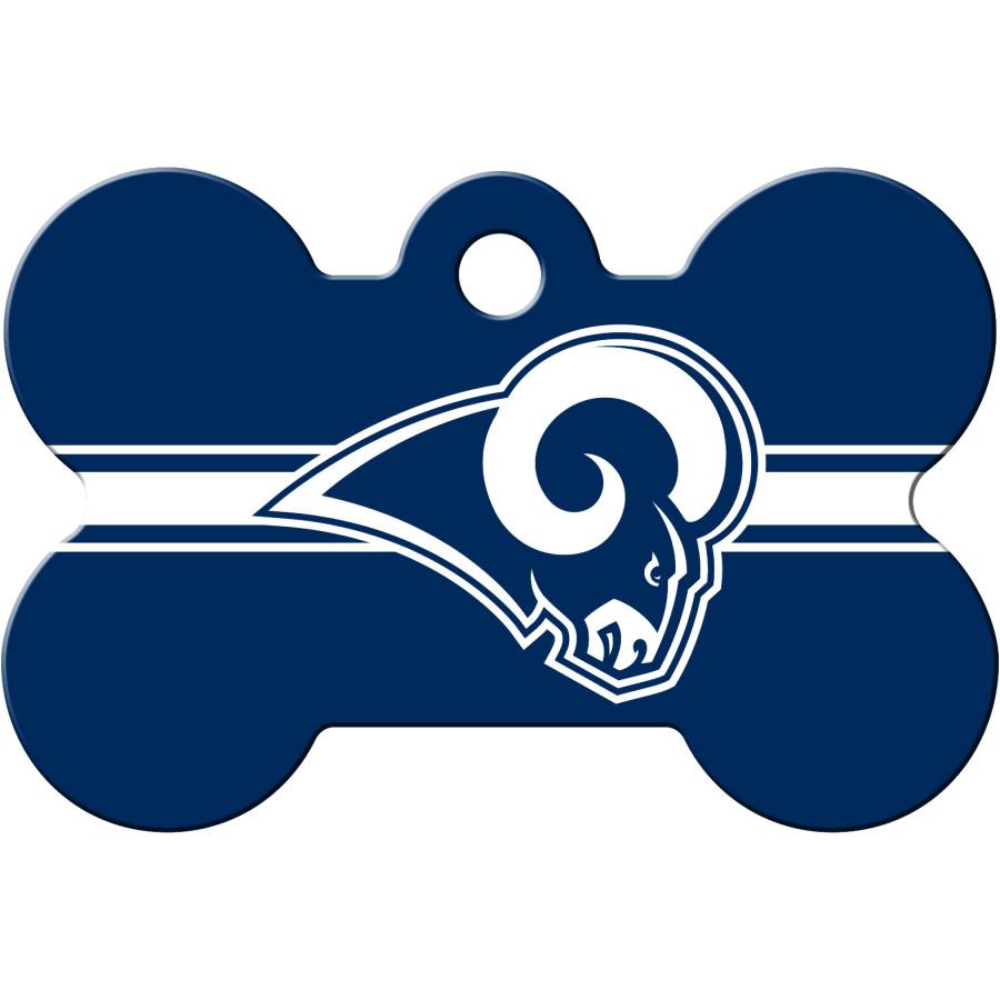 LA Rams NFL Pet ID Tag - Large Bone