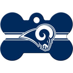Load image into Gallery viewer, LA Rams NFL Pet ID Tag - Large Bone
