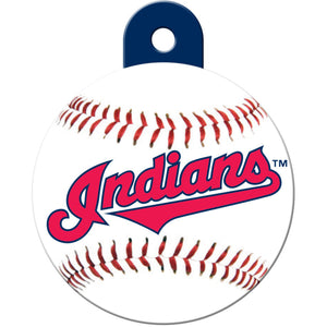 Cleveland Indians MLB Pet ID Tag - Large Circle