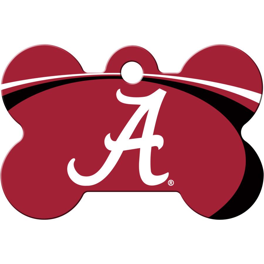 Alabama Crimson Tide NCAA Pet ID Tag - Large Bone