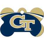 Load image into Gallery viewer, Georgia Tech Yellow Jackets NCAA Pet ID Tag - Large Bone
