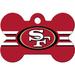 Load image into Gallery viewer, San Francisco 49ers NFL Pet ID Tag - Large Bone
