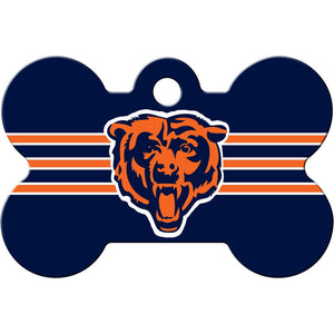 Chicago Bears NFL Pet ID Tag - Large Bone