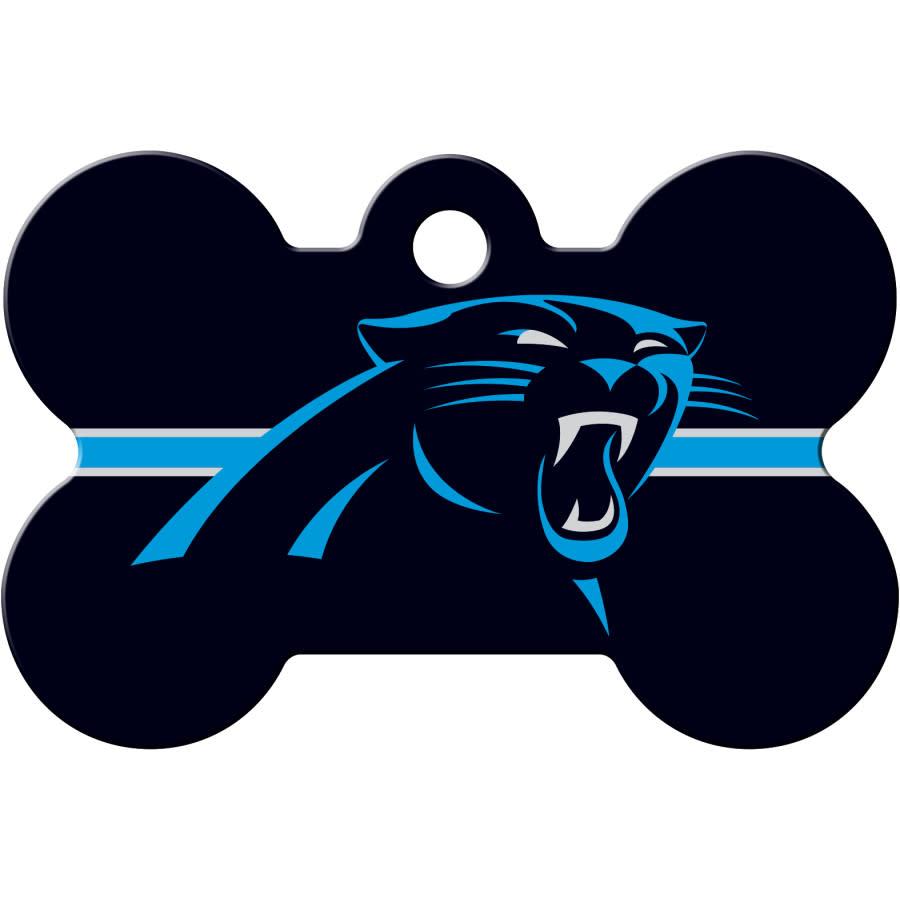 Carolina Panthers NFL Pet ID Tag - Large Bone