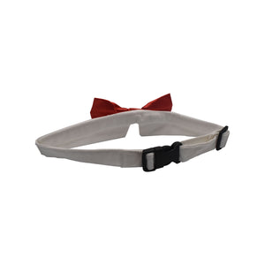 Red Satin Dog Bow Tie