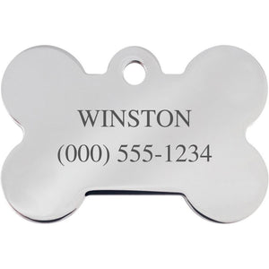 St George's Cross Flag Pet ID Tag - Large Bone