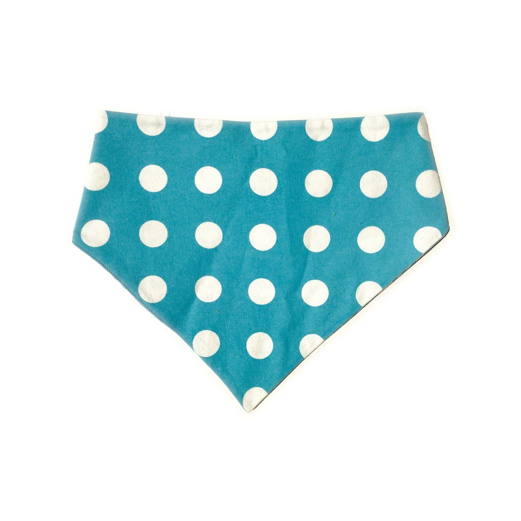 Uptown Pups Reversible Bandana – Baby Blue Chevron - Uptown Pups