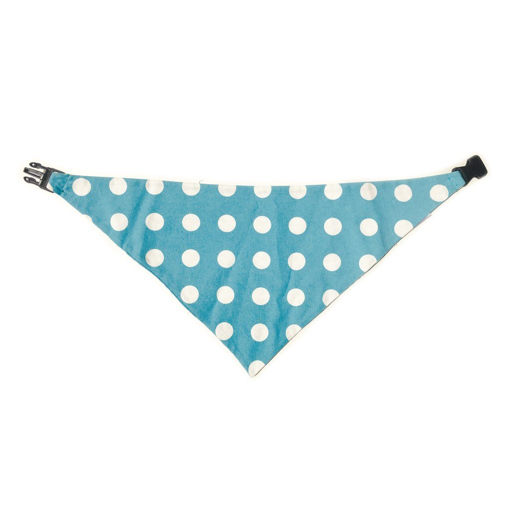 Uptown Pups Reversible Bandana – Baby Blue Chevron - Uptown Pups