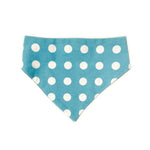 Load image into Gallery viewer, Uptown Pups Reversible Bandana – Baby Blue Chevron - Uptown Pups

