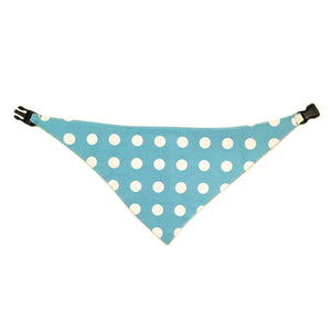 Uptown Pups Reversible Bandana – Baby Blue Houndstooth - Uptown Pups