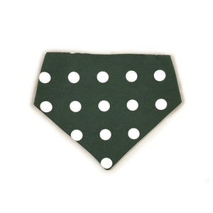 Uptown Pups Reversible Bandana - Dark Green - Uptown Pups