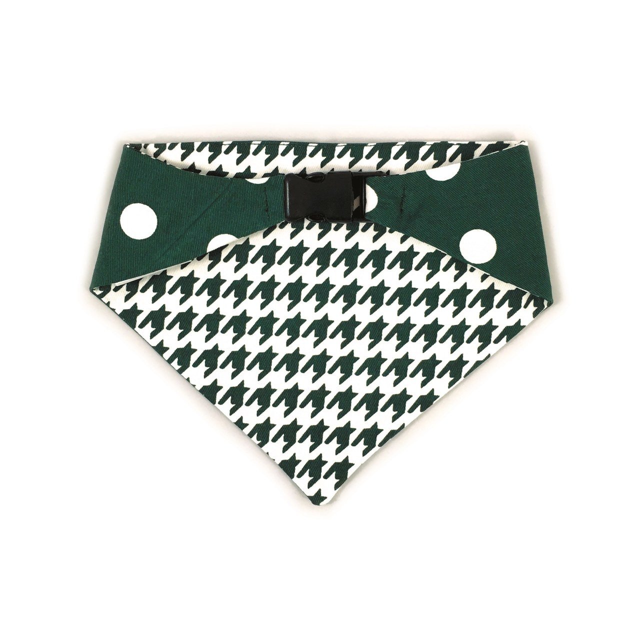 Uptown Pups Reversible Bandana - Dark Green - Uptown Pups