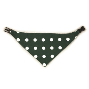 Uptown Pups Reversible Bandana - Dark Green - Uptown Pups