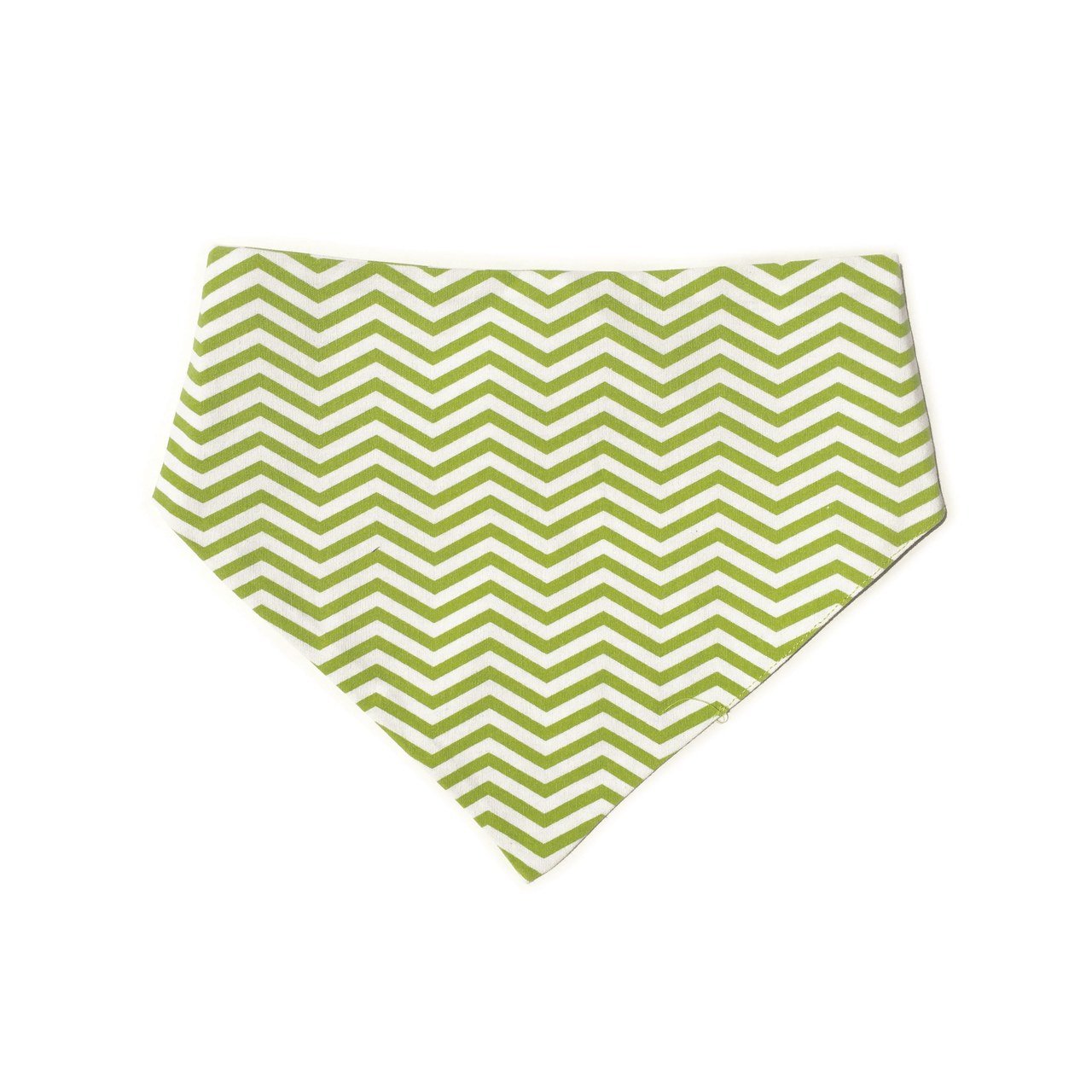 Uptown Pups Reversible Bandana - Lime Green Chevron - Uptown Pups