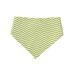 Load image into Gallery viewer, Uptown Pups Reversible Bandana - Lime Green Chevron - Uptown Pups
