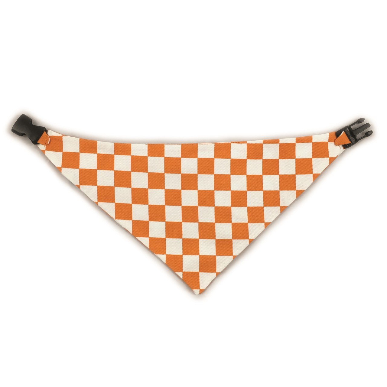 Ballin' Basketball Dog Bandana - Orange Cotton Adjustable Pet Scarf, One Size