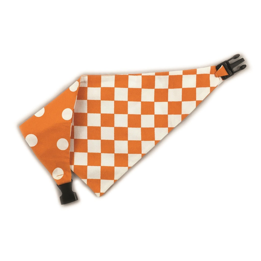 Uptown Pups Reversible Bandana - Orange - Uptown Pups