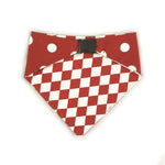 Load image into Gallery viewer, Uptown Pups Reversible Bandana - Red - Uptown Pups
