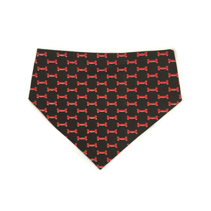 Uptown Pups Reversible Bandana - Red & Black - Uptown Pups