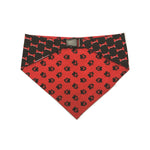 Load image into Gallery viewer, Uptown Pups Reversible Bandana - Red &amp; Black - Uptown Pups

