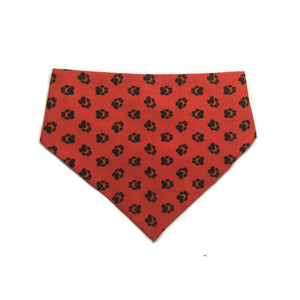 Uptown Pups Reversible Bandana - Red & Black - Uptown Pups