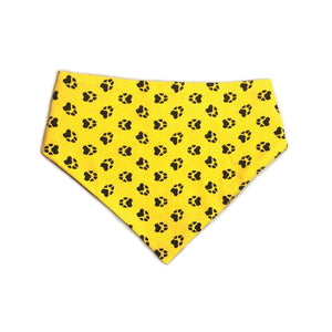 Uptown Pups Reversible Bandana - Mustard Yellow & Black - Uptown Pups