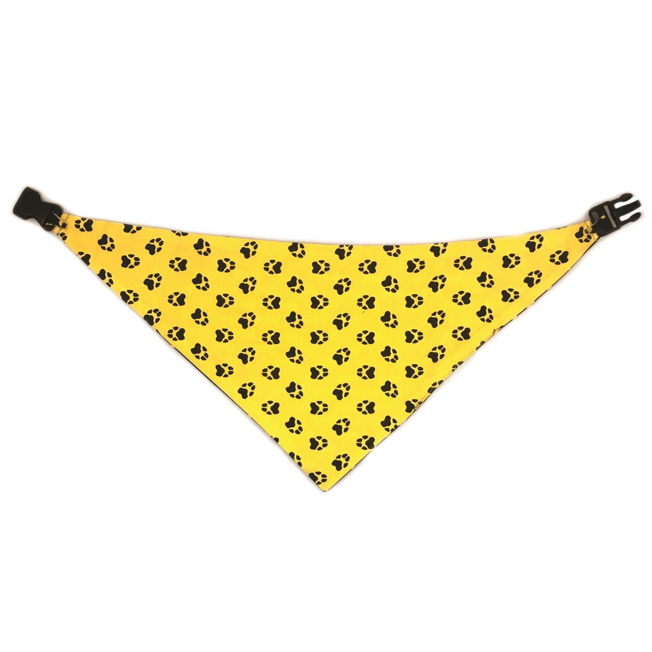 Uptown Pups Reversible Bandana - Mustard Yellow & Black - Uptown Pups