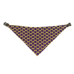 Load image into Gallery viewer, Uptown Pups Reversible Bandana - Yellow &amp; Purple - Uptown Pups
