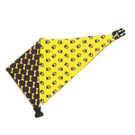 Load image into Gallery viewer, Uptown Pups Reversible Bandana - Yellow &amp; Purple - Uptown Pups
