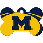 Load image into Gallery viewer, Michigan Wolverines NCAA Pet ID Tag - Large Bone
