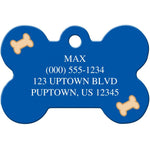 Load image into Gallery viewer, I&#39;m Adopted Blue Pet ID Tag - Large Bone
