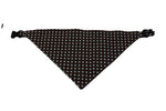 Load image into Gallery viewer, Brown and Blue Polka Dots Reversible Dog Bandana
