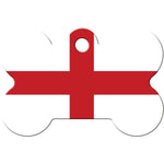 Load image into Gallery viewer, St George&#39;s Cross Flag Pet ID Tag - Large Bone
