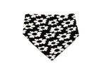 Load image into Gallery viewer, Black White Flower with Checkerboard Reversible Dog Bandana
