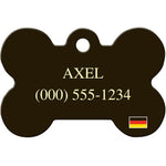 Load image into Gallery viewer, German Flag Pet ID Tag - Large Bone
