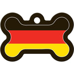 Load image into Gallery viewer, German Flag Pet ID Tag - Large Bone
