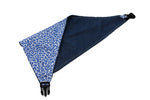 Load image into Gallery viewer, Blue Leopard Print Reversible Dog Bandana
