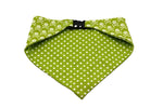 Load image into Gallery viewer, Lime Green Skull Reversible Dog Bandana
